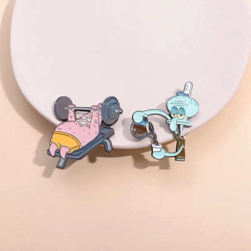 Креативная эмалированная булавка с героями мультфильмов Капитан Евгений Х.