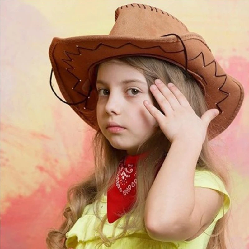 Винтажный рыцарь в ковбойской шляпе бандана костюм комплект для женщин и мужчин