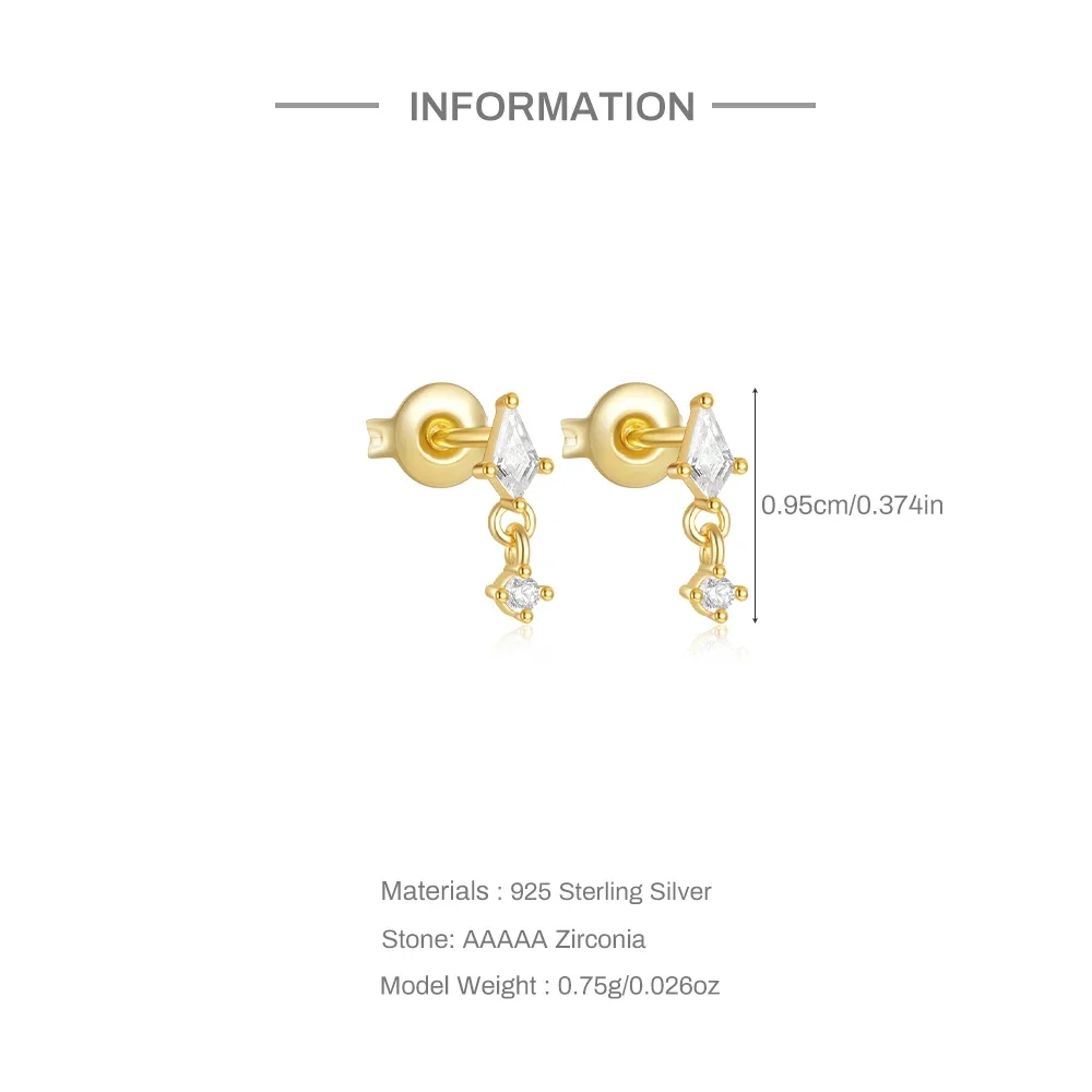 KO из стерлингового серебра 925 восьмиугольные серьги со звездами/каплями воды