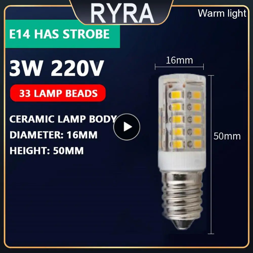 

E14 Spotlight 3/5/7/9w Low Power E14 Led Bulb Energy Saving With Strobe Replace Halogen Lamp Ceramic Corn Lamp 3000k/6000k 220v