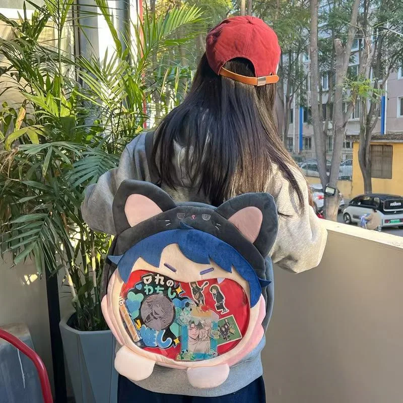 Hatsune Miku Itabag Kagamine Len Аниме Фигурка Kaito для детей Рюкзак Большие сумки девочек и