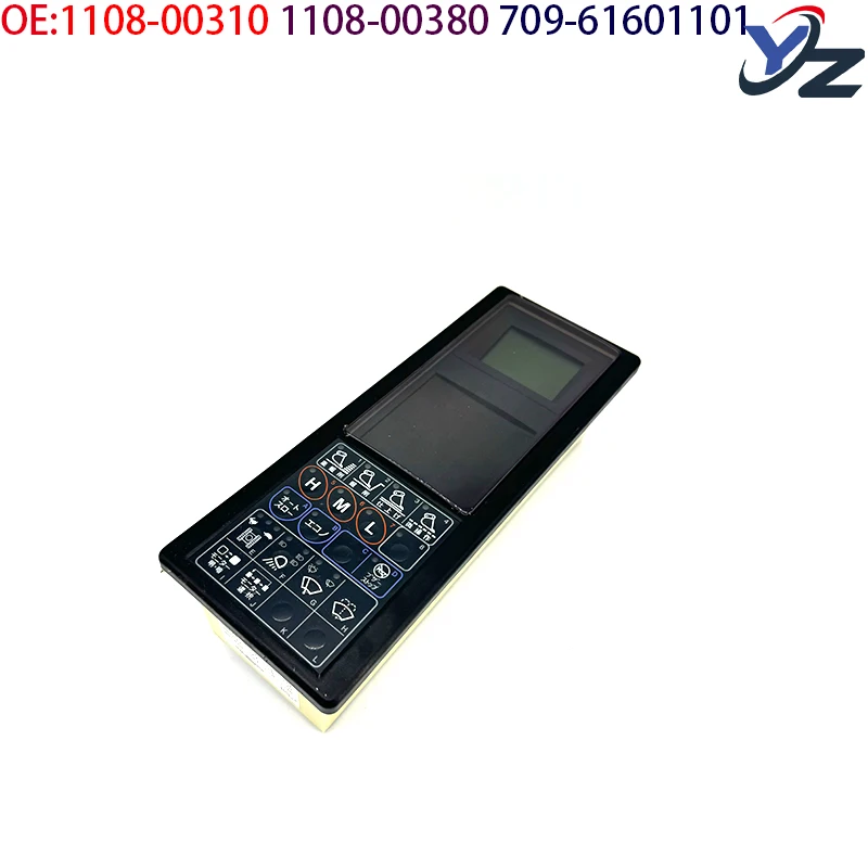 1108-00380 Экран дисплея монитора экскаватора Панель манометра HD820-2 HD820-II Parts709- 61601101