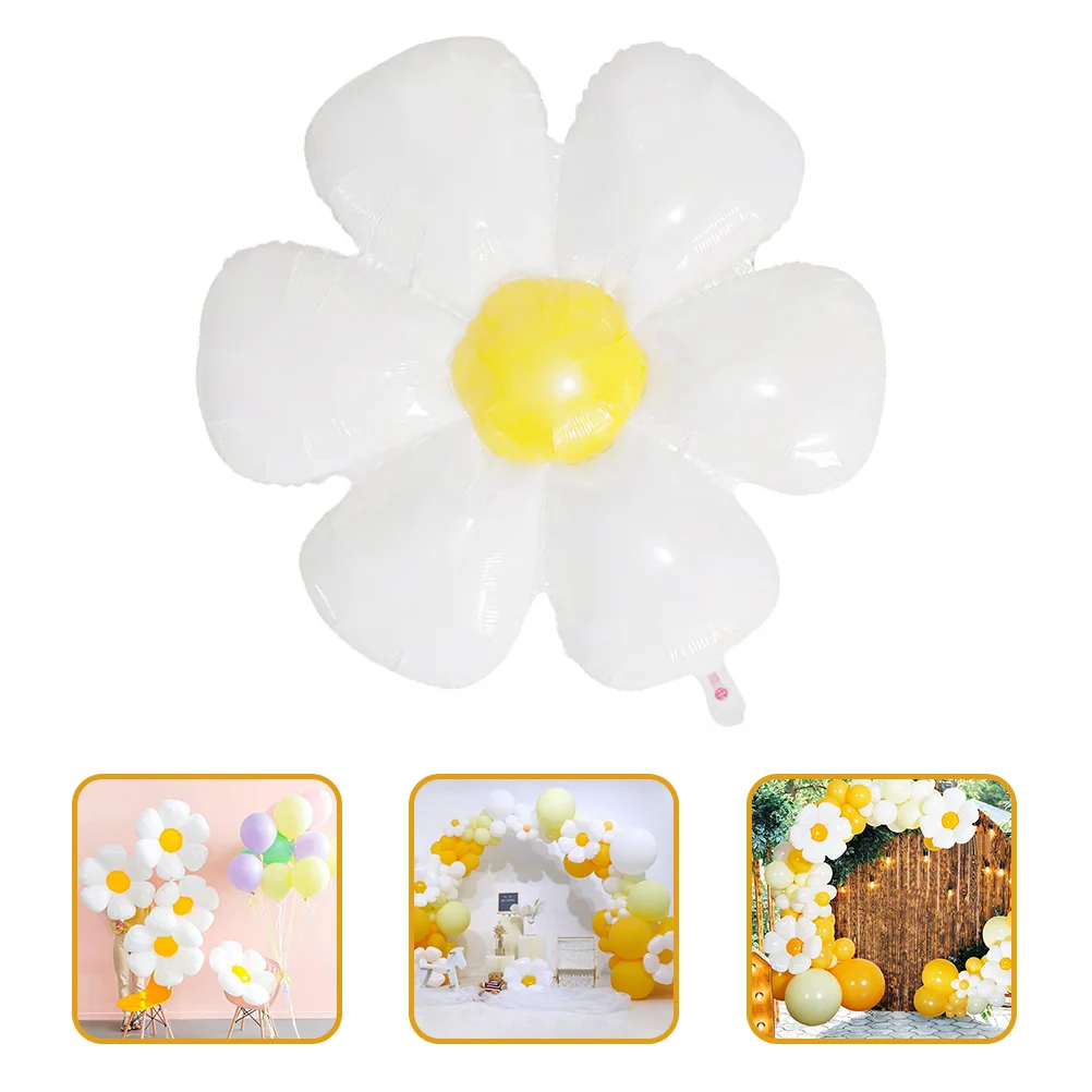 

20 Pcs Wedding Flowers Arch DIY Daisy Balloon White Foil Colored Balloons Decorate