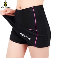 wosawe padded women cycling shorts bicycle riding underwear clothing downhill underpants mtb bike skirt dress shorts summer