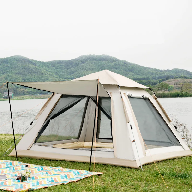 

3-4 Person Outdoor Automatic Quick Open Tent Waterproof Camping Tent Family Outdoor Instant Setup Tent with Carring Bag