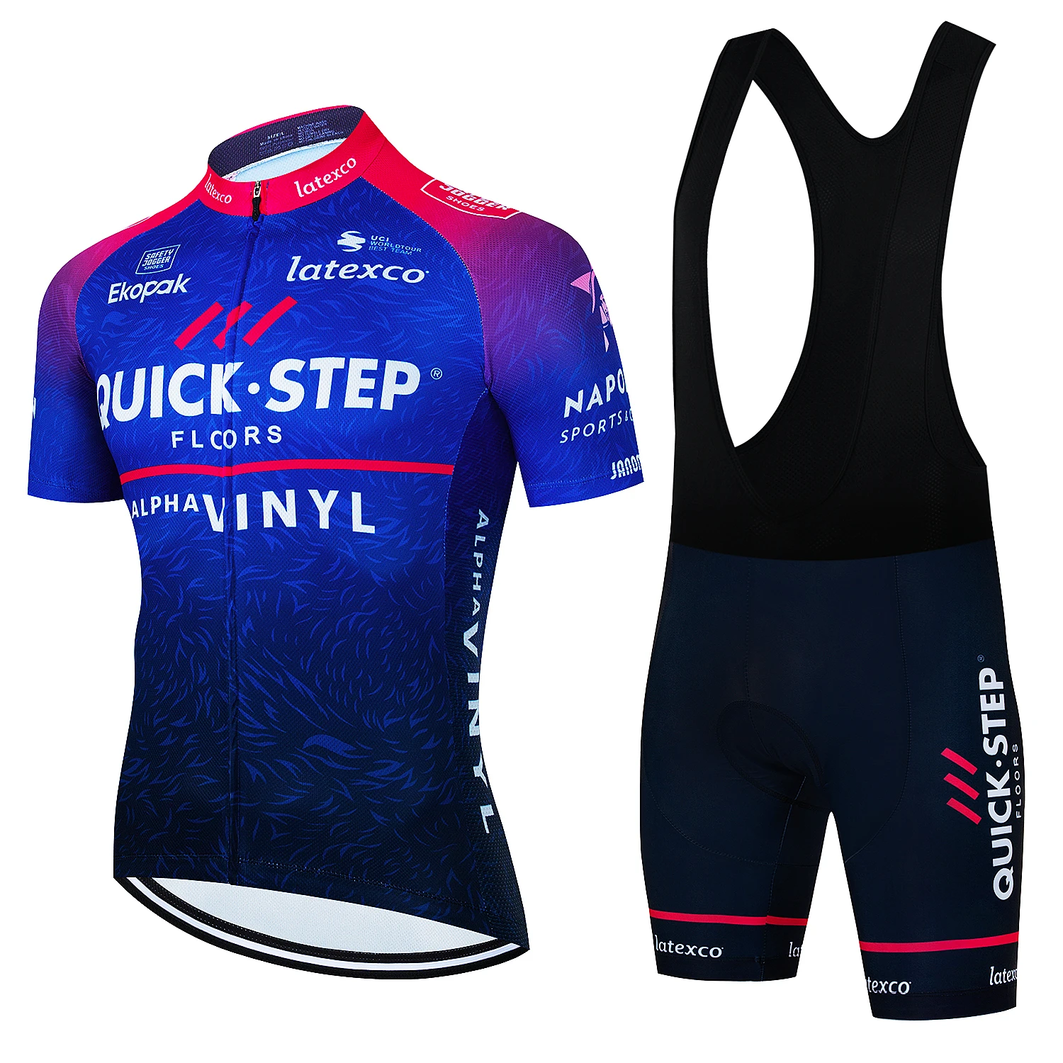 

Мужская велосипедная одежда QUICK STEP, профессиональная командная велоодежда, Джерси с коротким рукавом, велосипедная одежда, дорожный велоси...