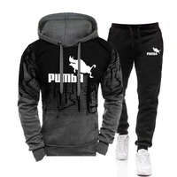 mens tracksuit hoodies sweatpants men fashion sportswear jogging suit hooded sweatshirts trouser suits pullover jogger outfit