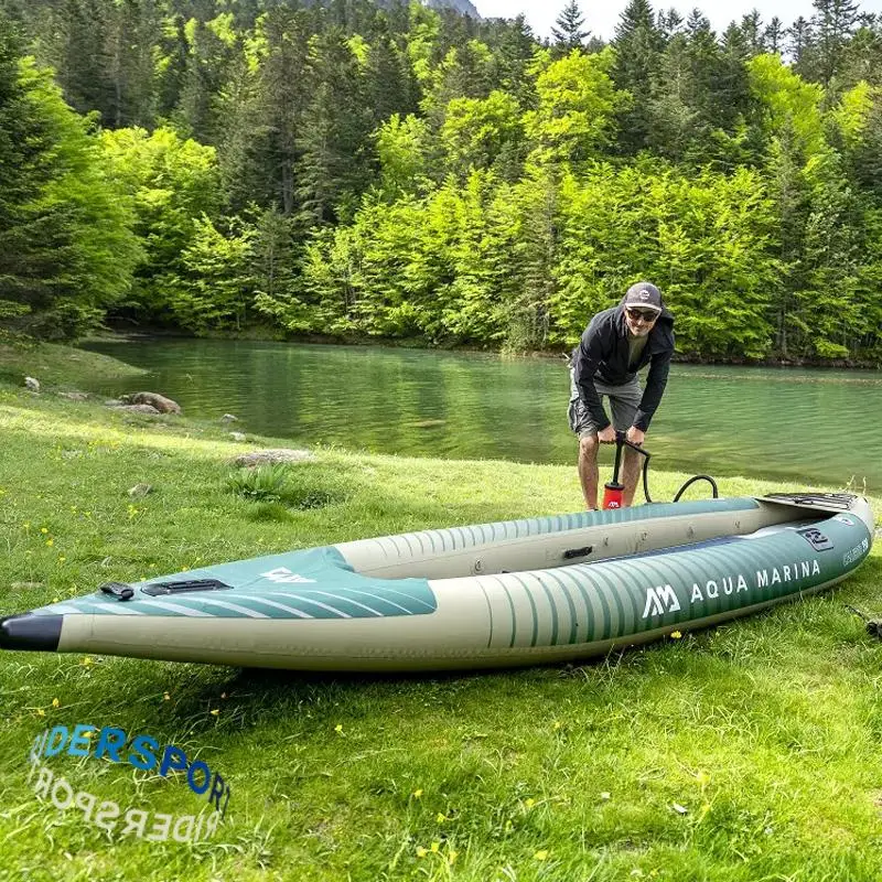 

Outdoor Water Rafting PVC Rubber Boat Inflatable Boat Kayak Fishing Canoe Single With Aluminum or Fiberglass Paddle