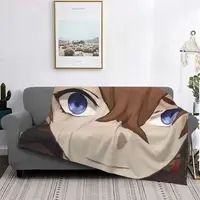 Childe Genshin Impact Blanket Flannel Ajax Autumn Anime Soft Winter Games Cute Throw Blankets for Couch Outdoor Bedroom