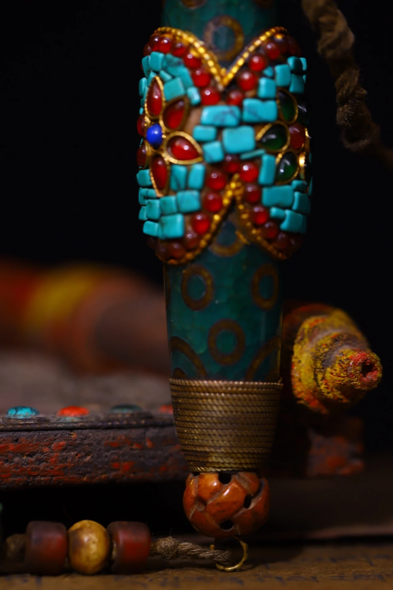 5 &quotКоллекция тибетского храма старый натуральный агат мозаика драгоценный