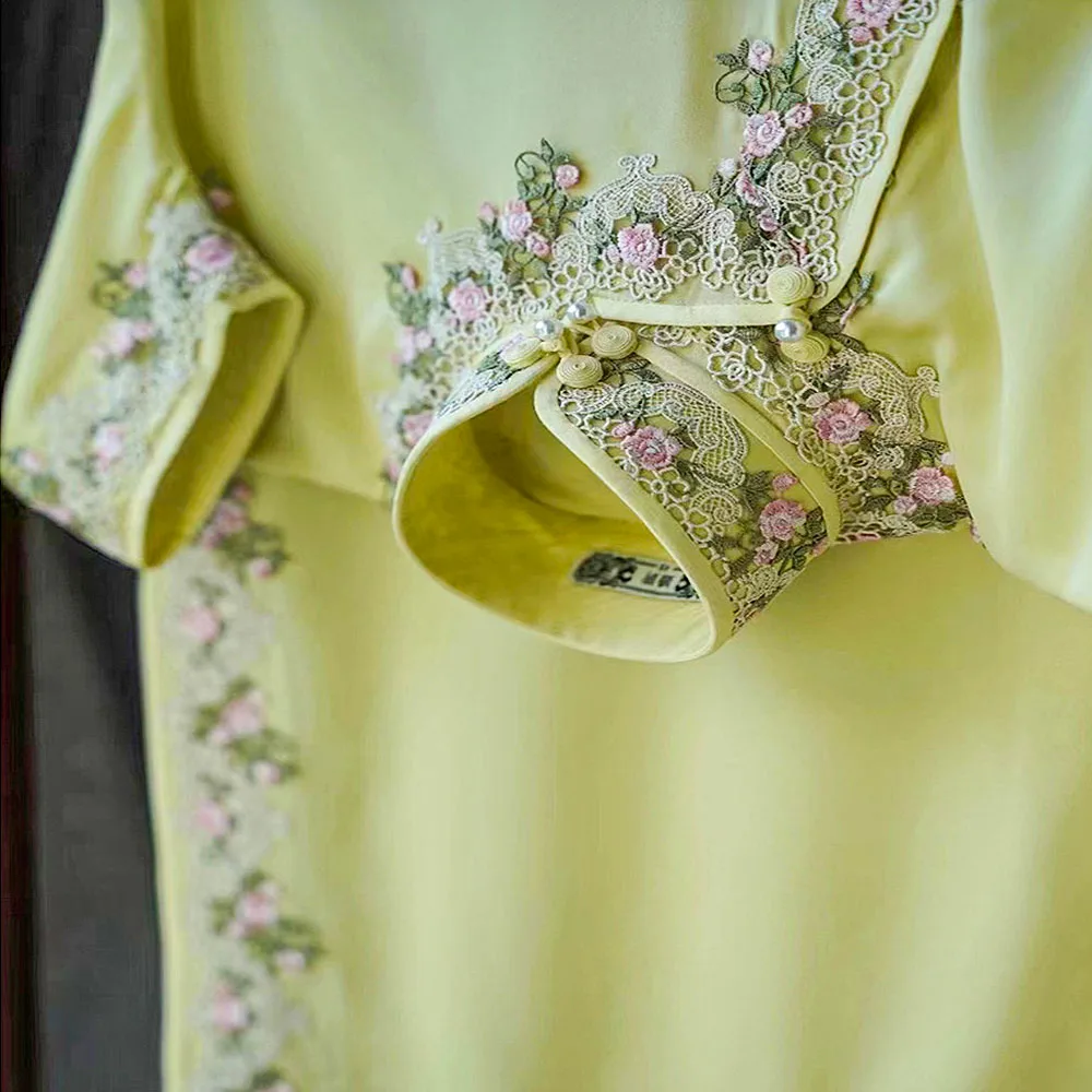 Кружево 1 ярд ширина 6 см розовый зеленый цвет отделка ремесленный цветок