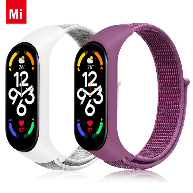 

Nylon Loop For Xiaomi Mi Band 7 Strap Smartwatch Wristband Sports Miband 4 Correa Replacement Bracelet Smart Band Mi 7 6 5 4 3