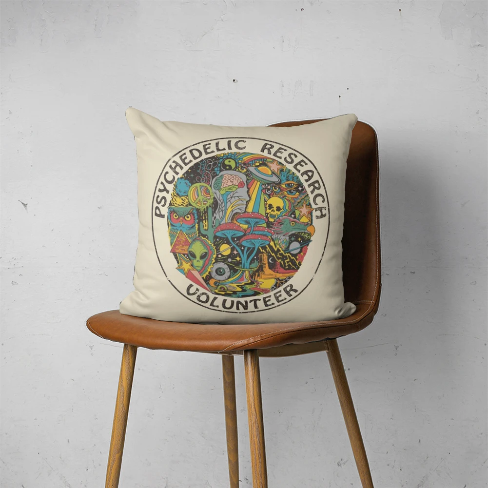 

PSYCHEDELIC PILLOW 040 Customizable Bedroom Bed Sofa Hotel Car Lumbar Pillow Fashion Decorative Cover