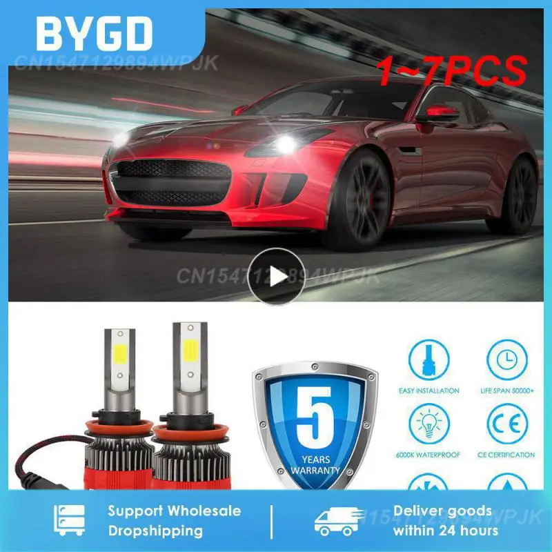 

1~7PCS High Power H7 H1 Led Headlight Canbus H4 9012 HIR2 Bulbs 60000Lm 5585 CSP Hb3 Hb4 Auto Lamps H8 H9 H11 9005 9006 Fog