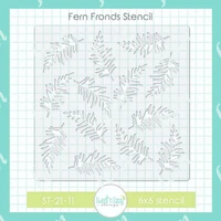 diy sweet n sassy fern fronds layering stencils scrapbooking cut die paper craft embossing coloring knife mould decoration mold