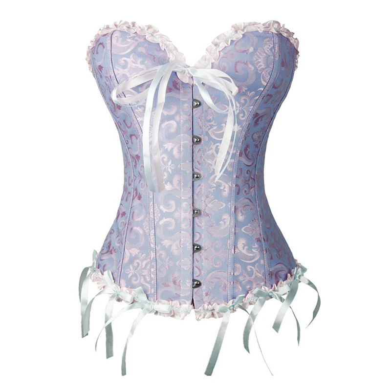 

Woman Corsets Busters Dresses Vintage Fancy Corset With High Low Skirt Showgirl Women's Vintage Steampunk Corset Dress