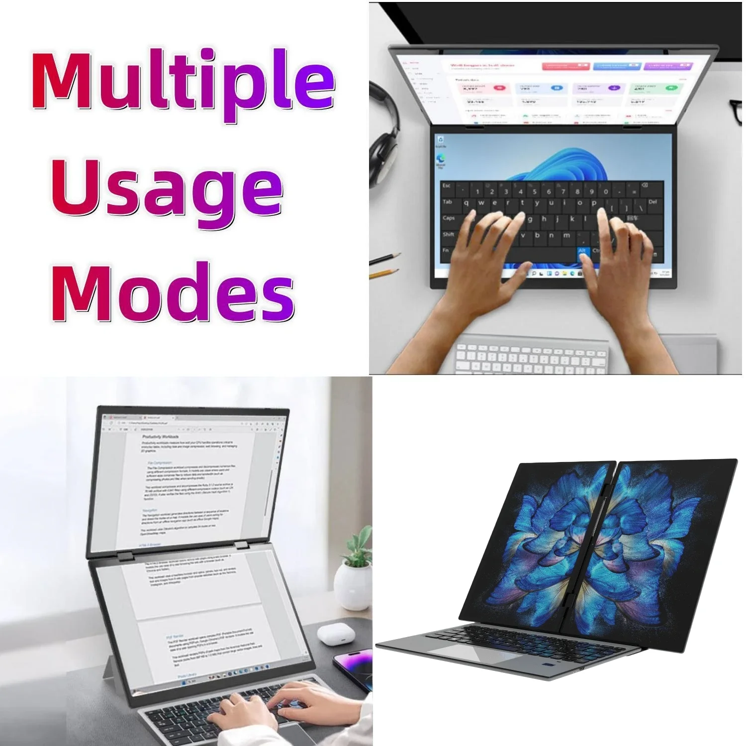 Пользовательский логотип двойной 14-дюймовый сенсорный экран N95 11-го поколения DDR4
