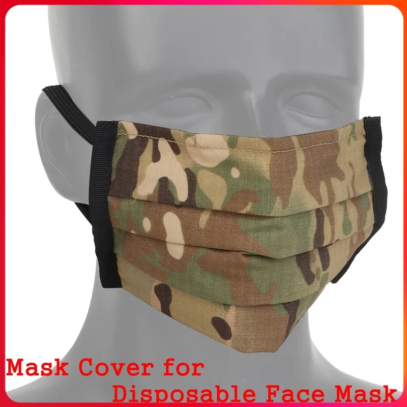 

Тактическая Маска, покрывающая одноразовые маски для лица, маски для езды на велосипеде, маски для лица, многоразовое защитное покрытие для занятий спортом