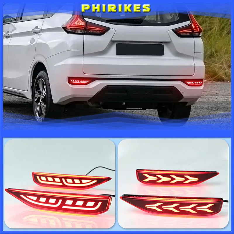 

1 пара, светодиодные лампы для заднего бамперсветильник Mitsubishi xpander 2017 2018 2019