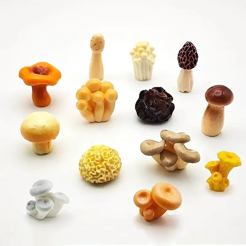 

Миниатюры грибы из смолы 5/10 шт