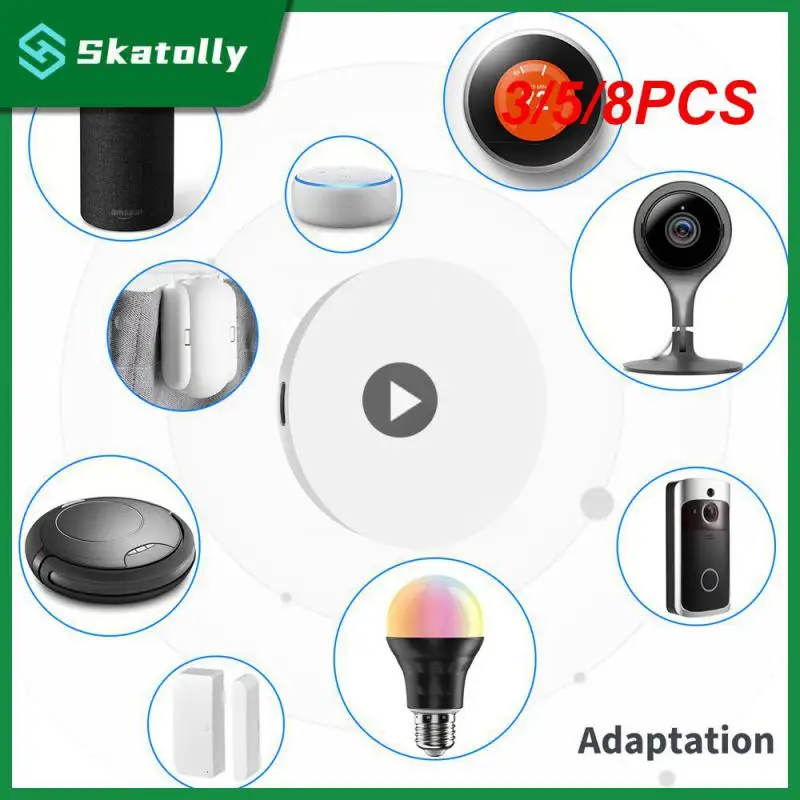 

3/5/8PCS Smart Gateway Hub Voice Control Tuya Multi-mode Gateway Multi-protocol Communication App Remote Control