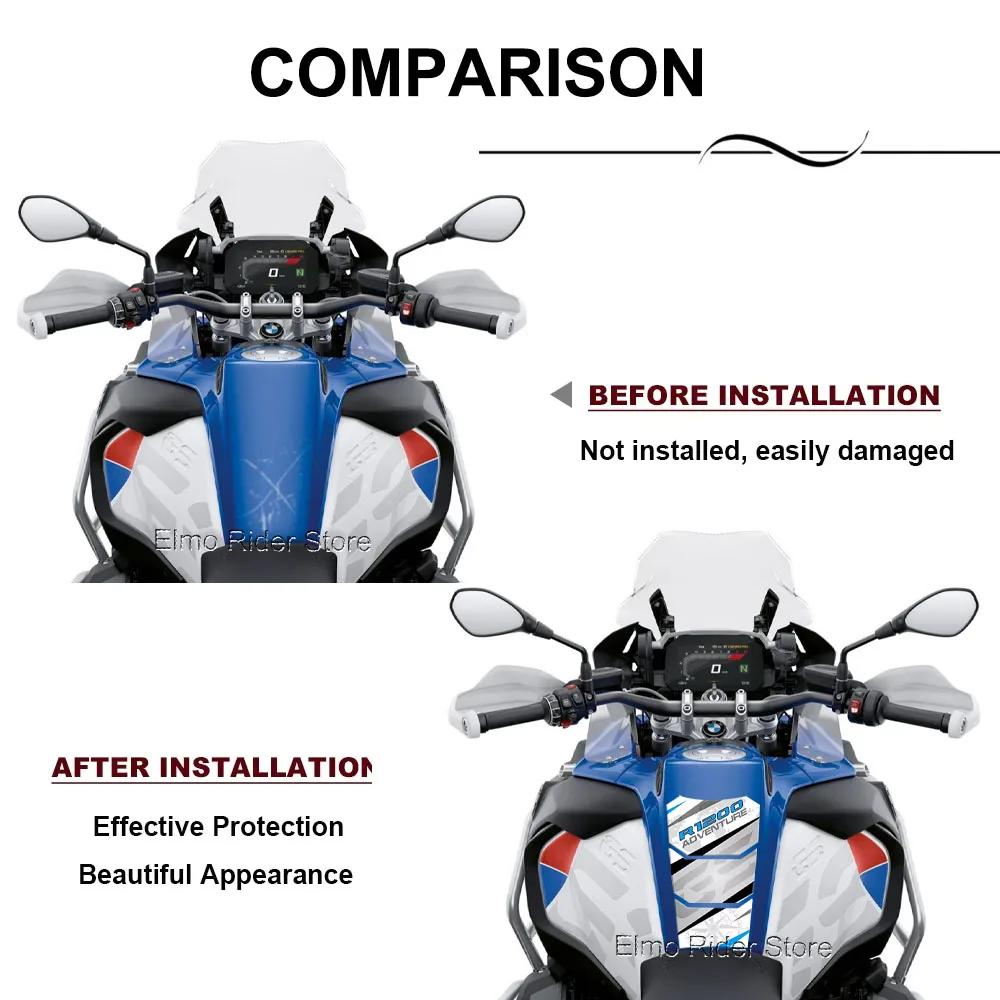 Для BMW R 1200 GS ADV 2014-2018 мотоциклетная 3D полимерная наклейка на топливный бак, водостойкая, устойчивая к царапинам защитная наклейка (art.: 3920cbf5e5ce9) - 3920cbf5e5ce9