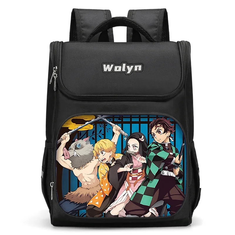 Большой детский рюкзак японского аниме Demon Slayer для мальчиков и девочек школьная