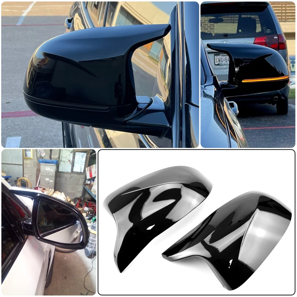 For BMW X3 X4 X5 X6 2014 2015 2016 2017 2018 Rear View Side Mirror Cover F25 F26 F15 F16 Carbon fiber pattern Accessories images - 6