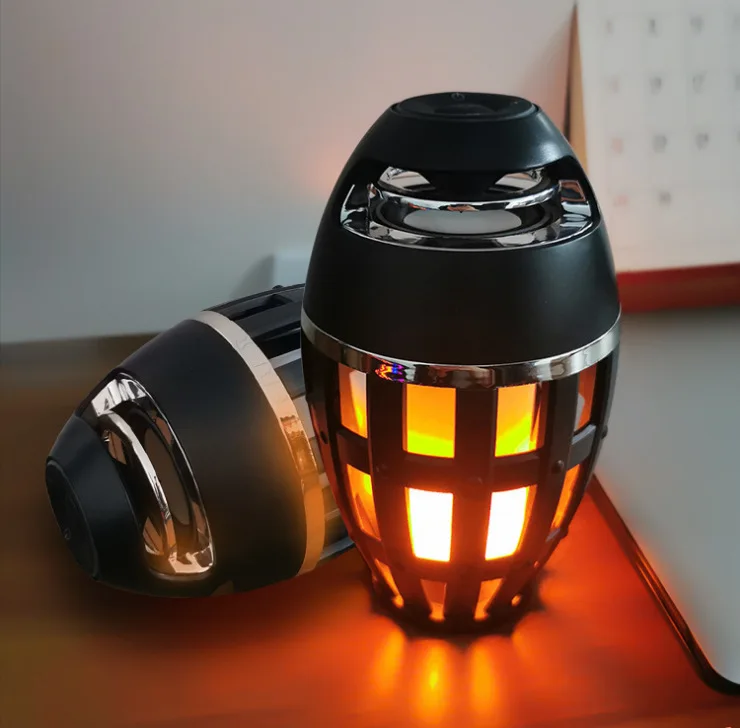 

Креативная яркая атмосфера, факел с пламенсветильник, Bluetooth, беспроводной динамик, светодиодный фонарь с пламенем, портативный уличный прои...