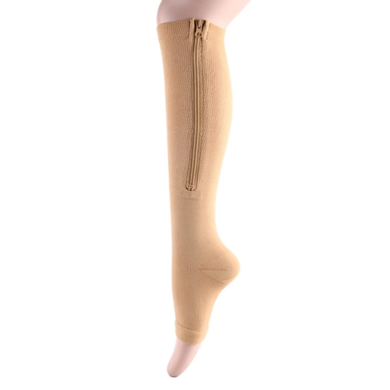 Zipper Compression Socks 20 Pairs Cycling Socks Running Women's Slim Sleeping Beauty Legs Varicose Vein Prevention Socks