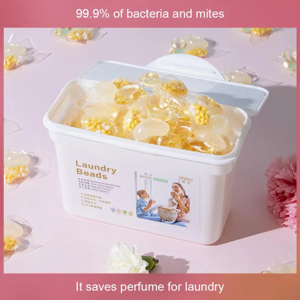 

Laundry Detergent Fragrance Boxed Lasting Laundry Beads Laundry Bead Fragrance Anti-mite Multi-effect Three Cavity Laundry Beads