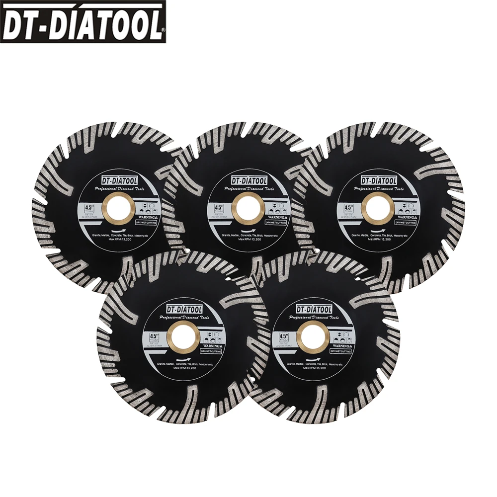 Бриллиантовое лезвие для Turbo пилы DT-DIATOOL 5 шт. 4 дюйма диск резки гранита мрамора