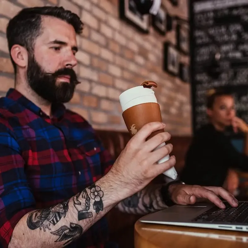 Креативная кофейная кружка из нержавеющей стали с 8 рожками в стиле викингов