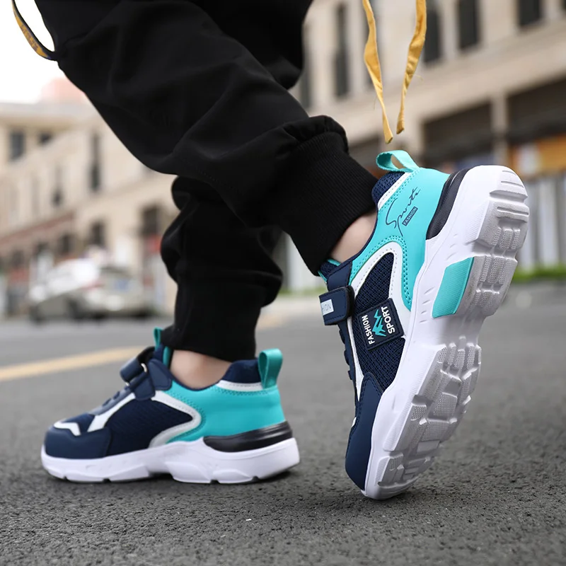 Damyuan 2022 Breathable Mesh Kids Running Shoes Boys Summer Lightweight Sport Sneakers Children Walking Tenis Girl School Shoes