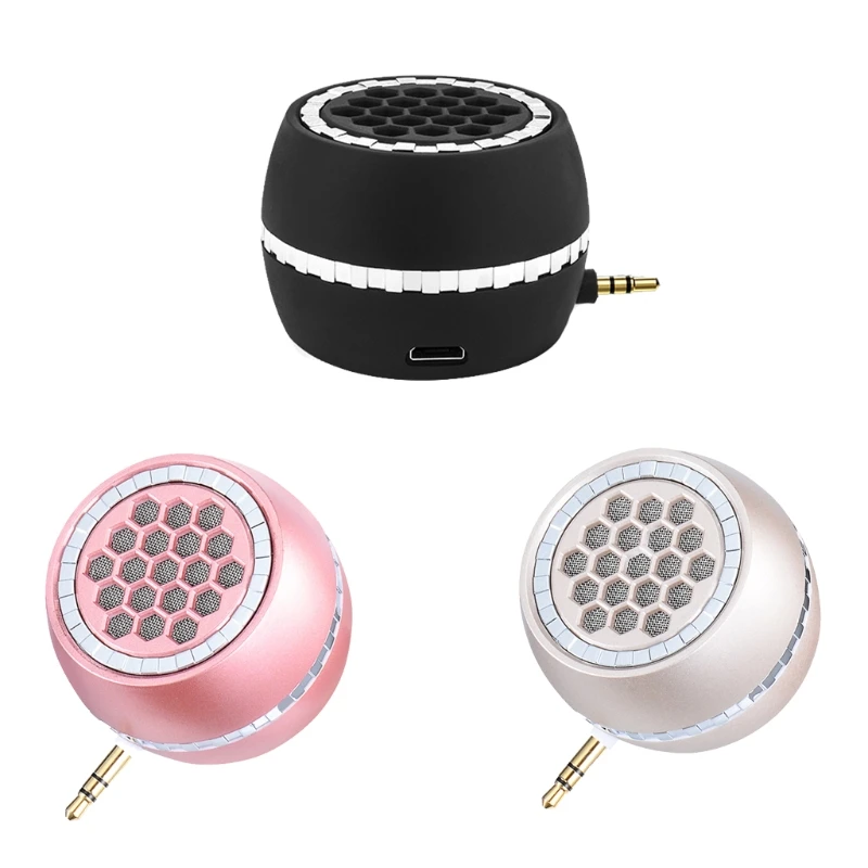 

2022 New 3.5 mm Portable Speaker Mini Sound Box for Smartphones Tablets Laptops Computers MP3 MP4 PSP Creative Gift