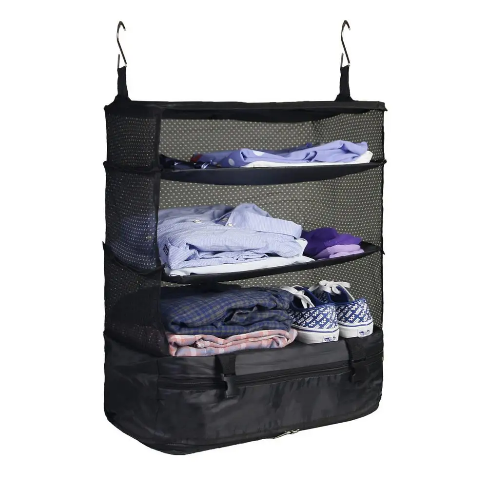 

Closet Organizers And Storage Portable Closets Organizer For Clothes Collapsible Storage Boxes 3 Layers Foldable Closet Wardrobe