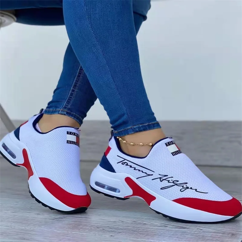 

2022 Summer Women's Shoes Casual Mesh Breathable Sneakers Women's air Cushion Platform shoes INSTAGRAM hot selling size 43 fashi
