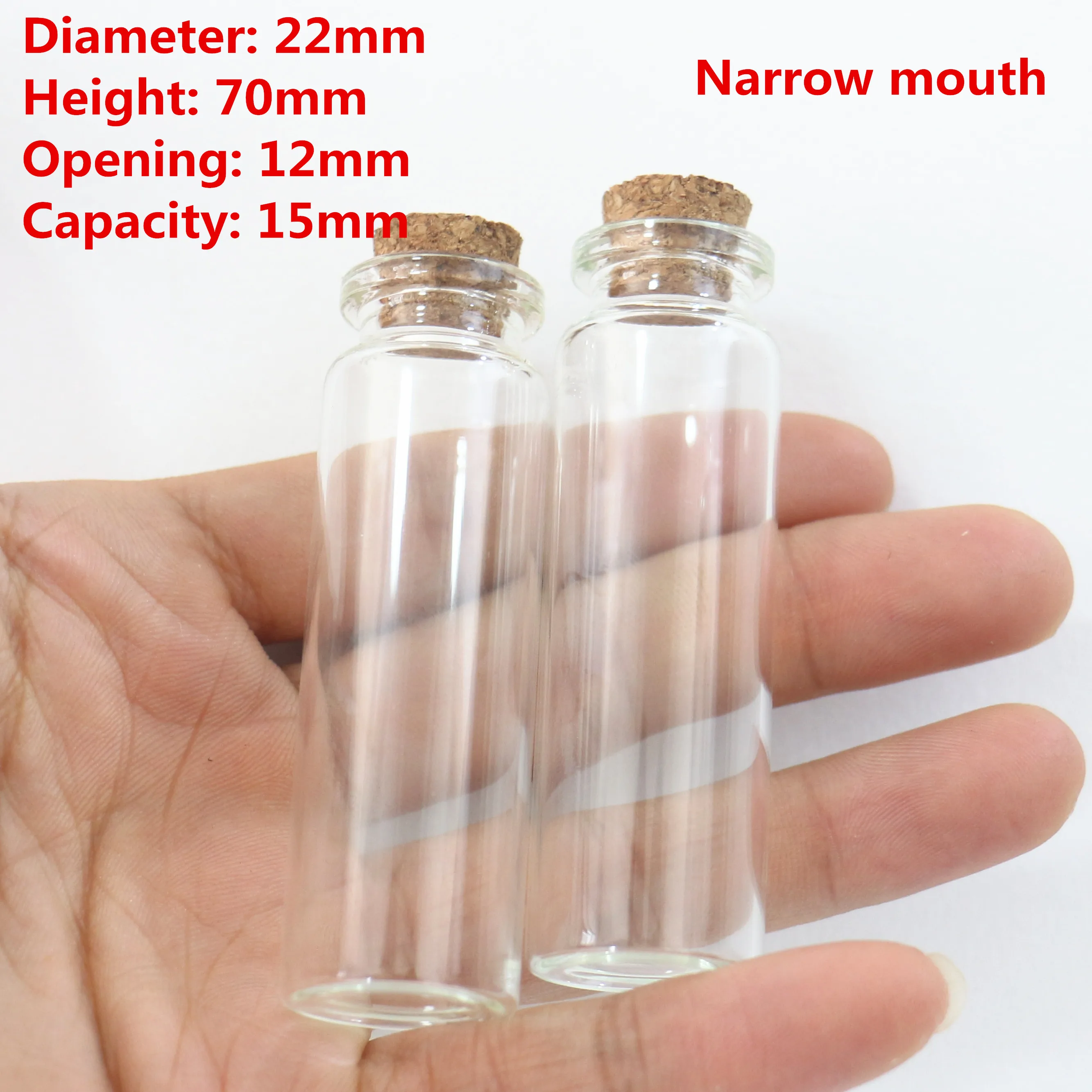 50 шт./партия стеклянные банки для бутылок 12 х22х70 мм 15 мл