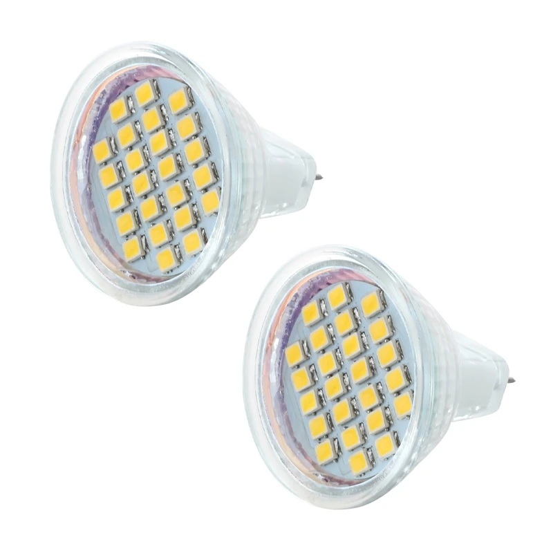 

2X MR11 24 3528 SMD LED Lamp Spotlight Lamp Bulbs Warm White DC 12V