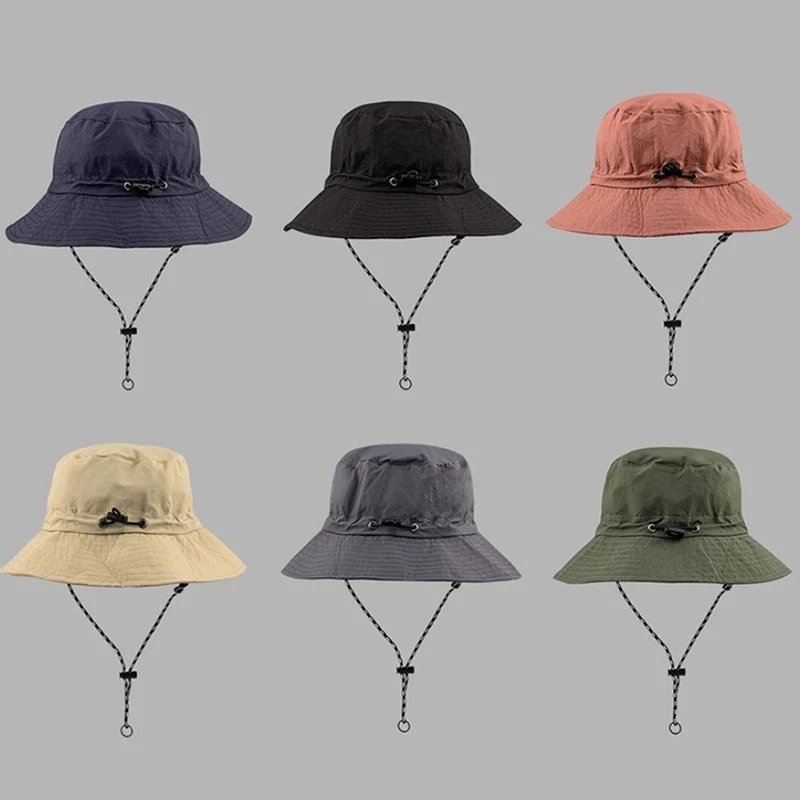 Czapka wędkarska unisex Wodoodporna składana czapka z klamrą Ochrona przeciwsłoneczna na zewnątrz Camping Piesze wycieczki Ws...