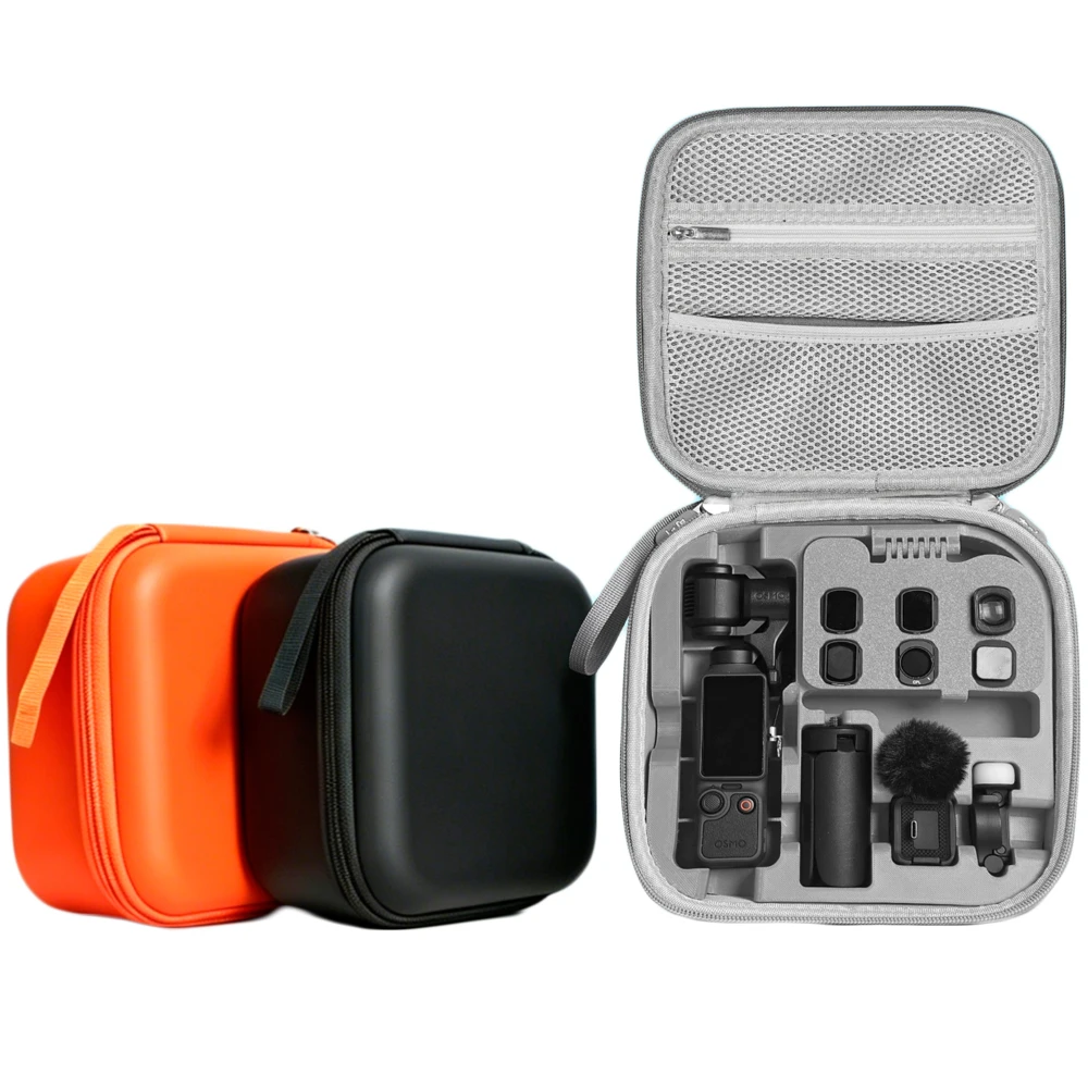 Фото Для DJI Pocket 3/4 – жесткий ударопрочный водонепроницаемый чехол из полиуретана, магнитная подставка для ND-фильтров, органайзер для Mic2 и аксессуаров. №3
