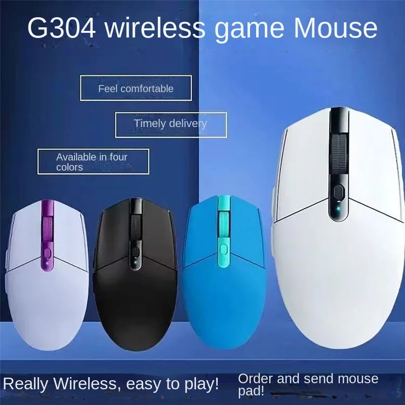 

Компьютерная мышь Logitech G304 Беспроводная игровая мышка 2,4G для офисного стола G304 E-sports, мышь «курица ест»