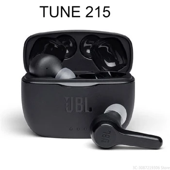 TUNE 215TWS Headphone 5.0 Bluetooth Nirkabel T215TWS Panggilan Stereo Earbud Kebisingan Rendah dengan Casing Pengisi Daya Mikrofon 1