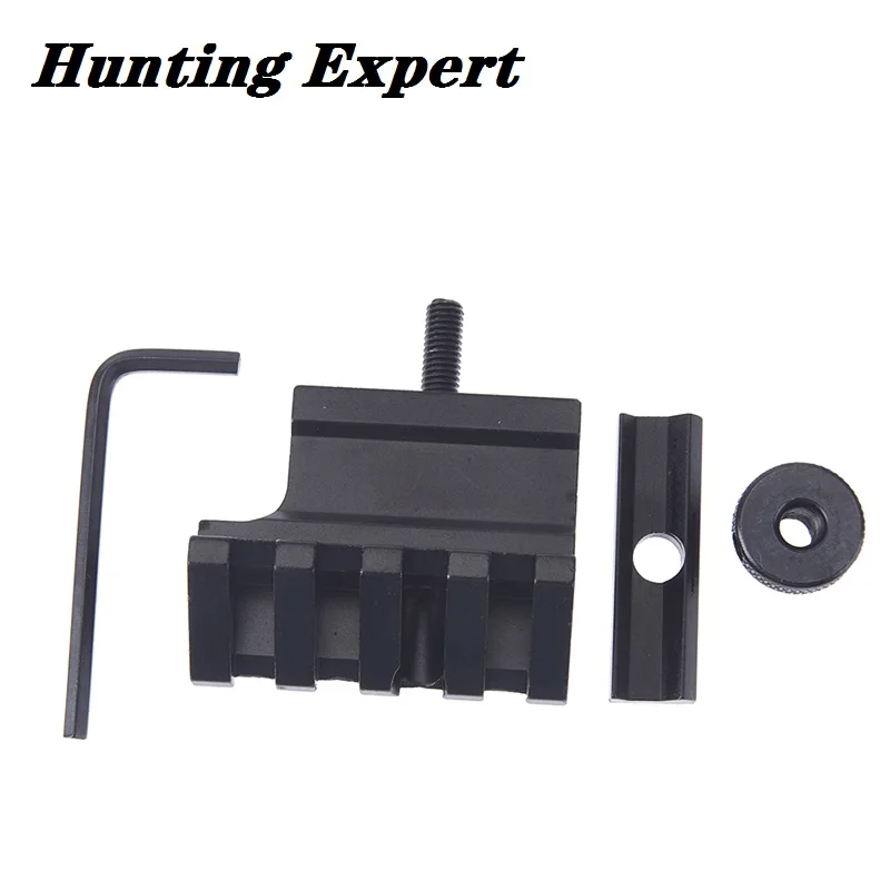 

Aluminum 4 Slot Side Rail RTS 45 Degree Scope Sights Picatinny Mount Base Adapter Offset Side 20mm Standard