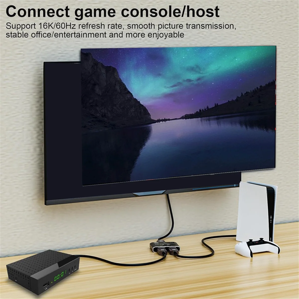 Двунаправленный сплиттер DP16K 8K @ 120 Гц 4K 240 преобразователь для нескольких