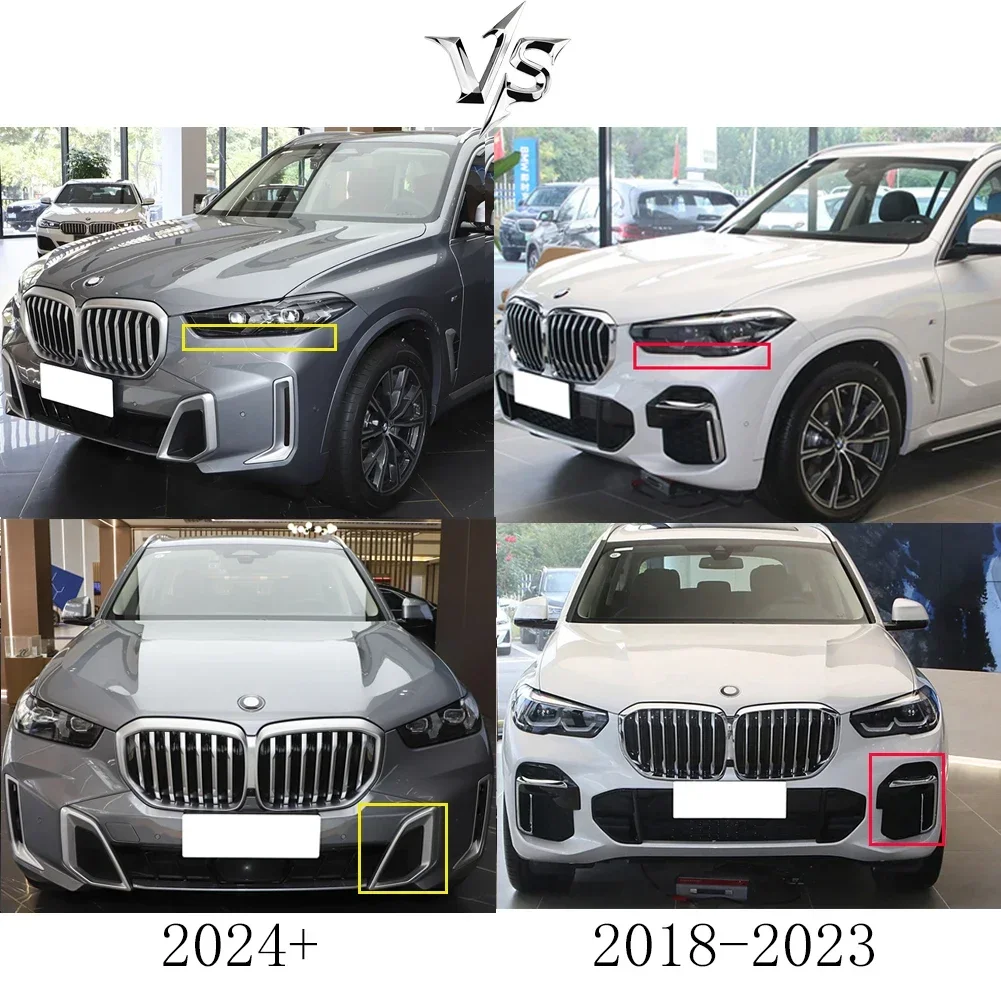 Глянцевый черный Передний радиатор верхний бампер решетка для BMW G05 X5 LCI