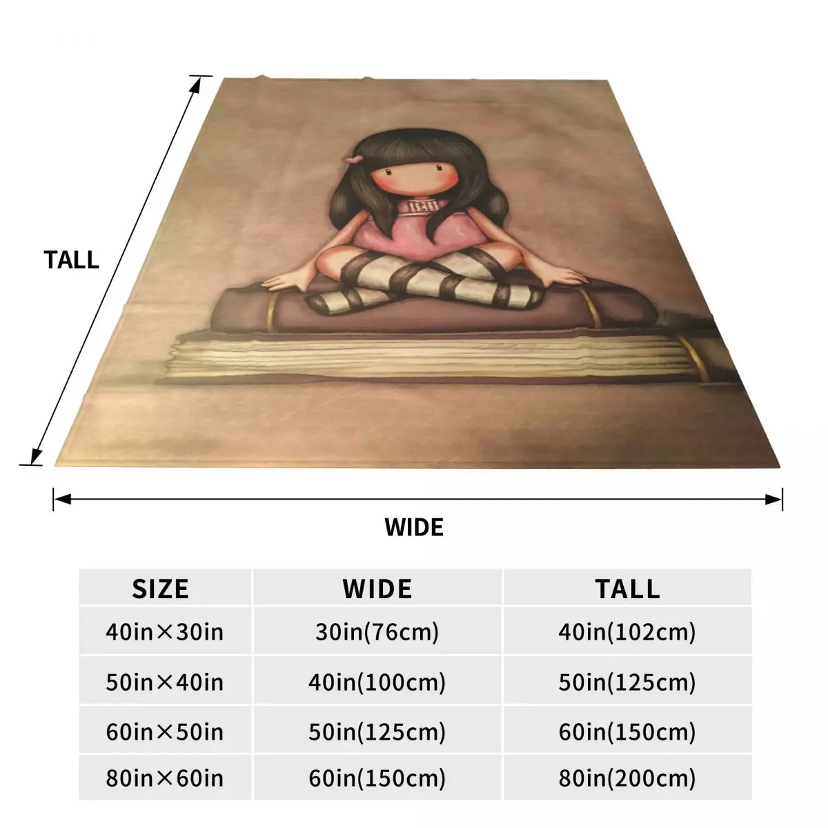 Кукольные одеяла S-Санторо Gorjuss милые Мультяшные супер теплые с флисовой