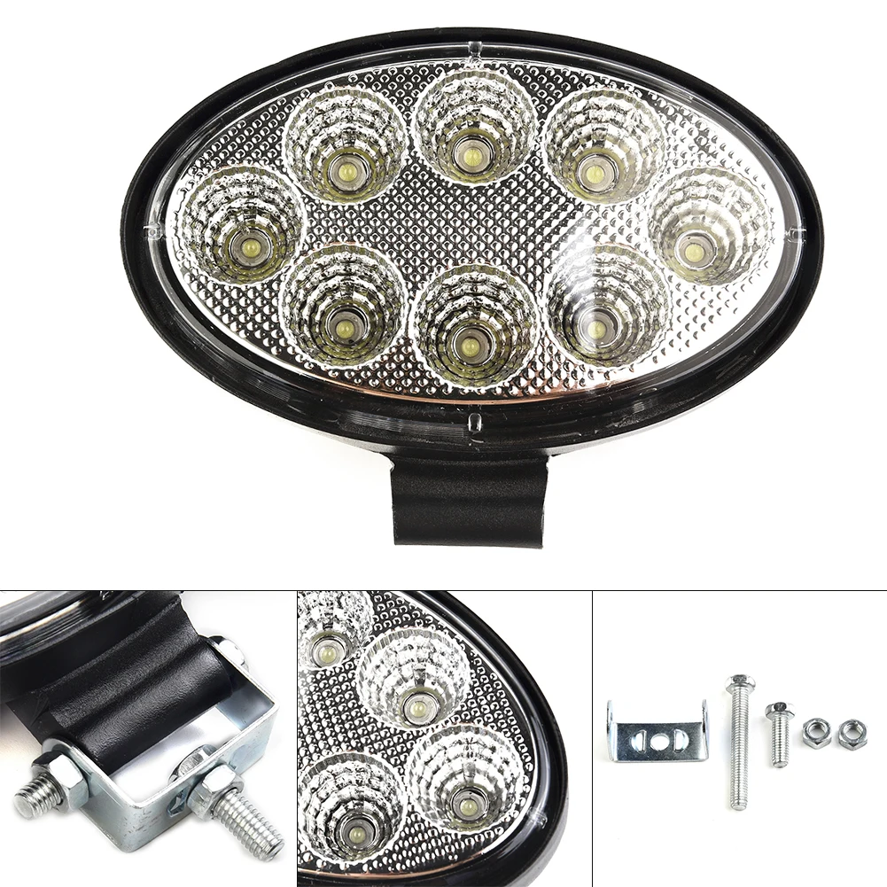 

5inch 24W Oval LED Work Lamp Fog Light Truck OffRoad Tractor Flood Beam 12V 24V 6000K 24W White IP68 Car LED Fog Light Accessor