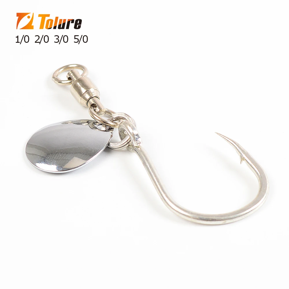 5 шт./упаковка Вращающиеся блесны 1/0 2/0 3/0