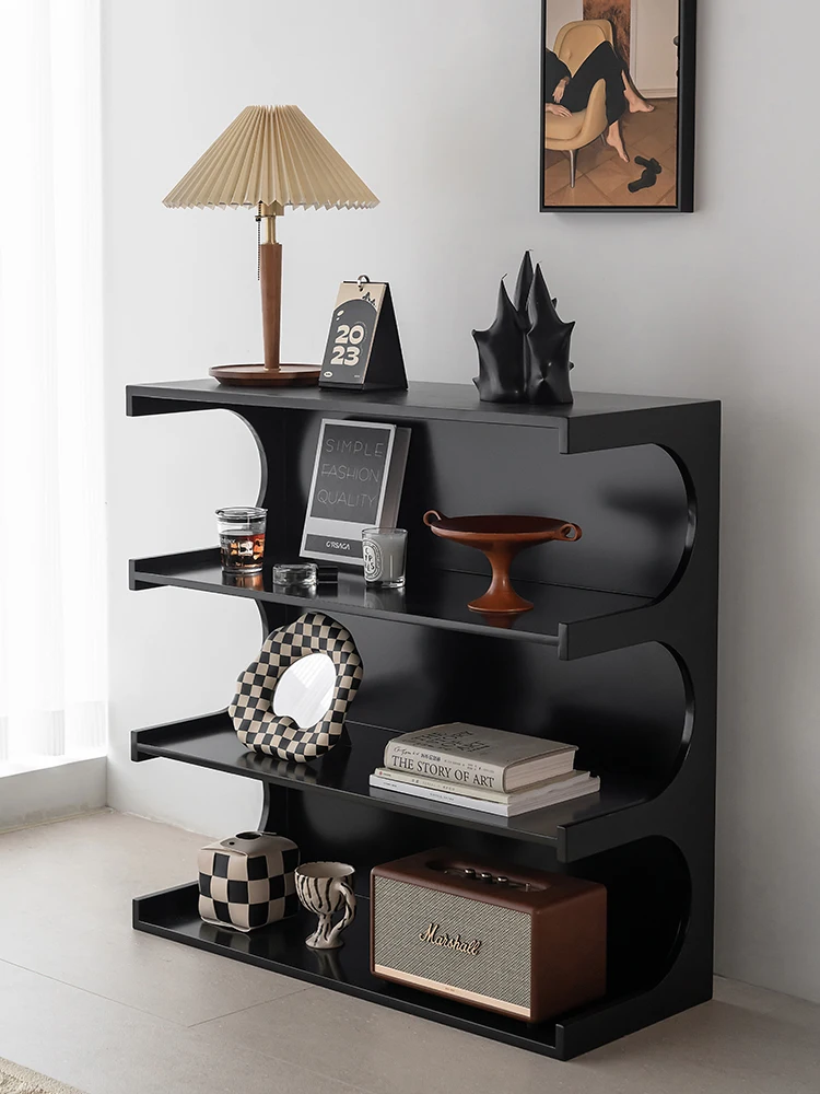 

Nordic Small Apartment Shelf Shelf Living Room Floor Bookshelf Simple Multi-Layer Storage Rack